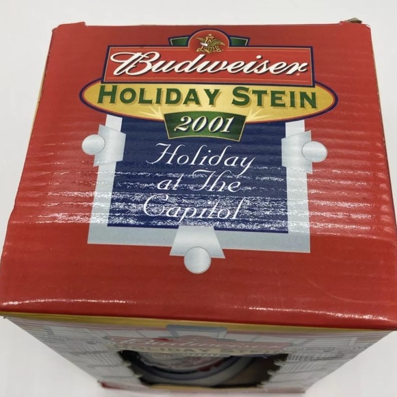 2001 Budweiser Clydesdale "Holiday at the Capitol" Christmas Stein - Picture 8 of 16